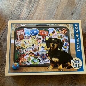 PICK ANY 3 ITEMS FOR $10 - Cobble Hill 500 Piece Puzzle with Dachshund